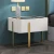 Import New design bedroom apartment furniture high gloss surface metal legs white modern  wooden bedside table nightstand with drawer from China