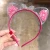 Import New design cute cat ear crown quicksand Hair Hoop Hairband hair Accessories For kids baby girls from China
