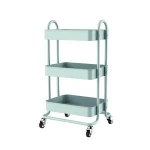 New design three tier green hotel food trolley room service cart/trolley cart beauty salon