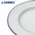 Import New enamel like blue rim porcelain ceramic tableware for dining from Hong Kong