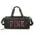 Import New Fashion Pink Letter Large Capacity Sport Gym Outdoor Luggage Travel Bags Duffel Bag With Shoe Compartment from China