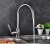 Import New hot sale sanitary brass pillar tap deck hot cold water kitchen faucet from China