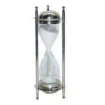 New Metal Glass Sand Waterproof Timer Holiday Gift Hot sale Decoration Ornaments Sand Timer For Home Office Table Top Usage