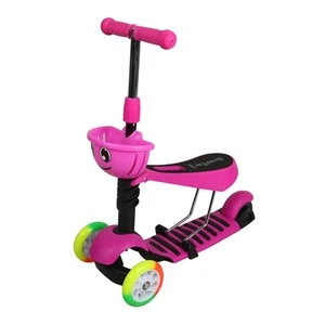 New Products 3 in 1 Function Baby Foot Scooter Three Wheels Children Kick Scooter