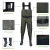 Import new style high quality waist belt neoprene hunting waders 100% waterproof fly fishing nylon chest wader pants from China