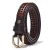 Import New style men adn women  Hand knit   genuine leather  belt with alloy buckle from China
