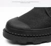 Newest Fashion Leather Men Boots Elegant Style Handmade winter Boots Black