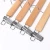 Import Nice quality Non-slip steel grip clips Wooden Hangers with Cushioned clamps for hanging pants skirt from China