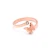 Import No allergy high quality fashion style stainless steel 18K gold butterfly ring jewelry women from China