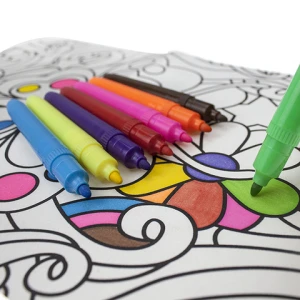 Non-Toxic 26colors Textile Permanent Marker Pen Set, Non-Washable Fabric Permanent Maker Pen For Drawing on Fabric and Textile