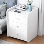 Nordic Bedroom Modern Small Drawer Cabinets Bed Side Wooden Nachttisch Bedside Table Night Stand