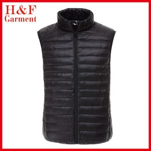 Nylon/polyester padded vest with full zipper front