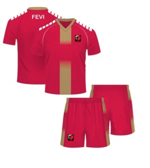 ODM Sportswear Kids Dri-Fit Football Soccer Jerseys Cheap Uniform Set / Full soccer Special Griped Football striped Adult Kit
