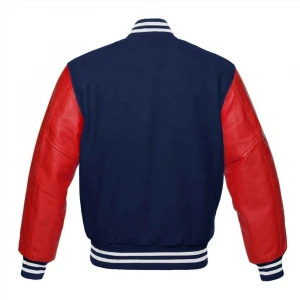 OEM design custom jackets letterman baseball varsity jacket own choice color leather sleeves