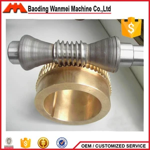 OEM machined steel gear Transmission worm and gear