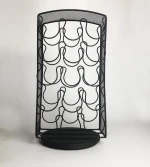 Office storage coffee capsule rack Metal grid coffee capsule display stand