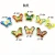 Import Oil Drop Cloisonne Upper And Lower Hole Butterfly Beaded Bracelet Material Handmade DIY Earring Accessories Bracelet Accessories from China