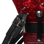 One Pair Adjustable Synthetic Leather Accordion Shoulder Straps for 16-120 Bass Accordions