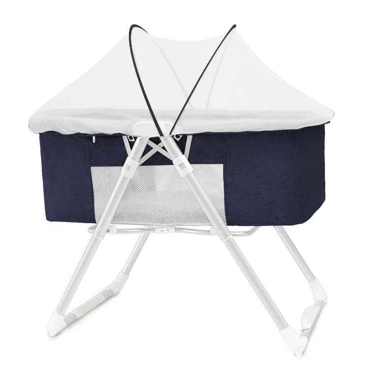 One second foldable infant rock co sleeper babybed portable crib baby cradle swing bed