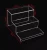 Import One two and three layer ladder display rack Acrylic shoes Bags Cosmetic display rack Product display rack from China