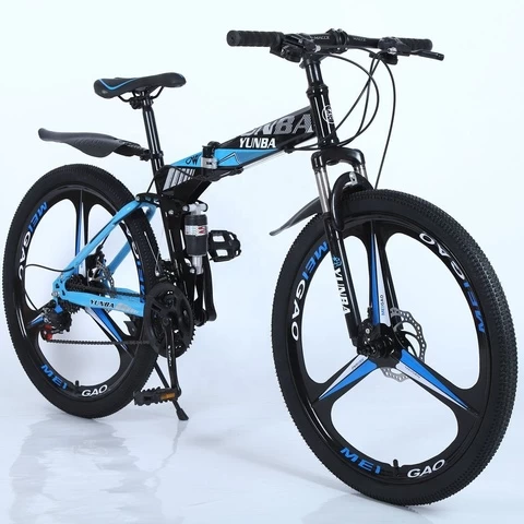 Outdoor Adult Riding Cycling Full Suspension Carbon Bicycle Folding Mountain Fast Delivery Ready Stock Cycle 24 26 29 Inch Bike