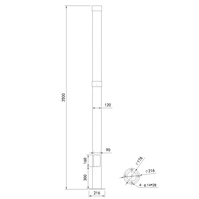 Outdoor Garden LED Pathway Lamp Post Light