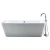 Import Outdoor hot tub 2 folding bathtub for adult bath tub dimension from China