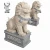 Import Outdoor life size white stone stone fu dog sculpture with ball for sale from China