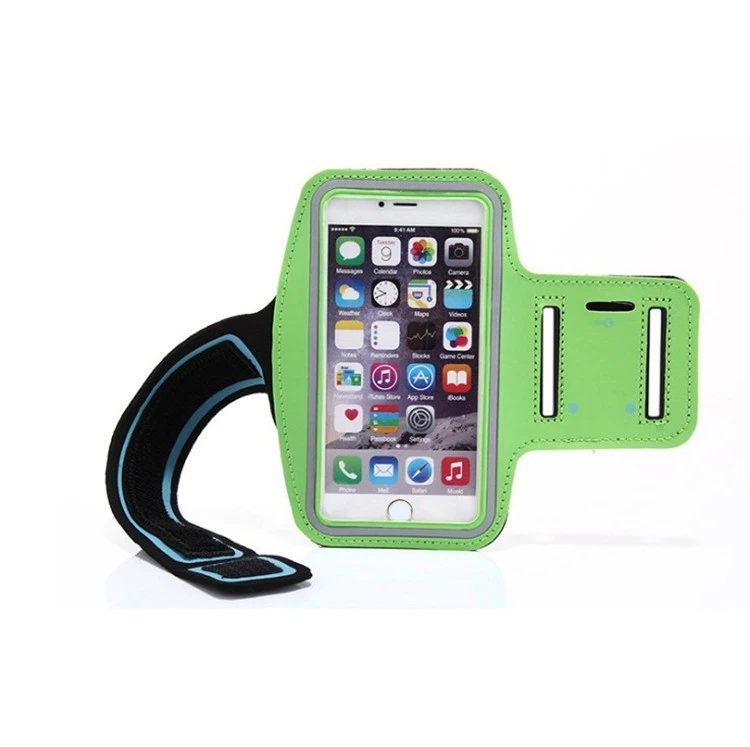 Outdoor Sports Mobile Phone Running Arm Bag Arm Band Phone Holder With Reflect Light Strap