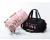 Import outdoor travel bags large capacity women overnight tote bags fashion girls custom gym bag with PINK color PINK words from China