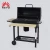 Import outdoor trolley barbecue grills high capacity powder coated portable large barrel shaped charcoal bbq grill from China