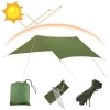 Outdoor Ultralight Nylon  Beach Sun Shade Shelter Waterproof Rain Fly silver coated fabric anti-uv Camping Tent Tarp