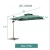 Import Outdoor Umbrella Cantilever Patio with Tilt and 360 Degree Rotating System-Cross Base from China