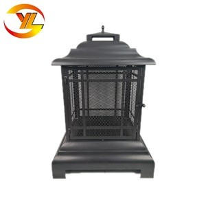 Outdoor Wood Burning Patio Bowl Fireplaces Fire Pit Backyard Charcoal Heater
