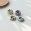 OUYE 2021 INS Fashion Simple handmade colorful polymer clay rings clays Wholesale women jewelry chunky clay ring