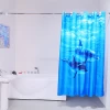 Panel Printed Ocean Fish Dolphin Printed Shower Curtain
