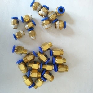 PE6/PUT6 O.D 6MM metric UNION TEE shape Metric one touch pneumatic accessories plastic quick connect fittings