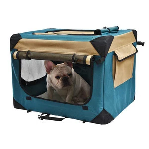 Petstar Outdoor Portable Removable Pet Carrier Collapsible Steel Frame Travel Cat Dog Crate