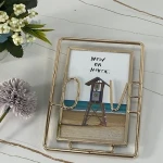 Picture Photo Frame 5X7 Household Decorative Metal Wire Support Wrought Iron Aluminum Customized Silk Screen Printing 4 Color