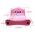 Pink color modern leather princess bedroom set girls beds  CB49
