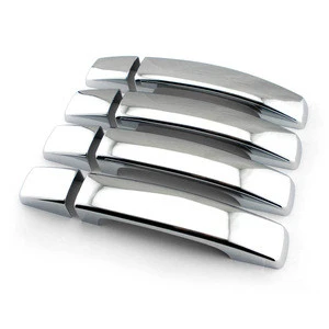 Plastic ABS carbon fiber car door handle cover auto chrome door handle parts bowl cover plates for range and rover sport