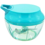 Plastic Manual Food Processor 550ml Hand Held Mini Onion Garlic Fruit Vegetable Chopper