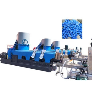 Plastic PP and HDPE recycle pelletizing recycling extrusion regranulating machine line granulator