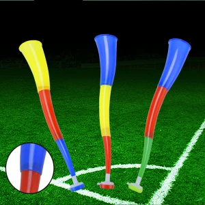 Plastic w uvuzela two section air horns Soccer Fan trumpet Fans Cheering horn for Football games Sports Events Party