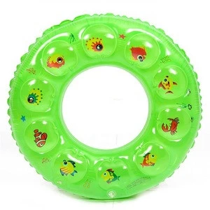 Polka dot light green summer swim rings