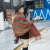 Import Poncho with Tassels Coffee Ladies Winter Scarf and Shawl Pashmina Woman Stripe Wool Blend Scarf Shawl from China