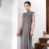 Popular and Fashion Chinese Clothing Dress Ladies Slim Modern Pure Silk Cheongsam