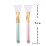 Portable facial applicator silicone face mask brush makeup set
