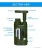 Import portable water filter/army personel/ military water purification/camping hiking fishing,trekking survival from China