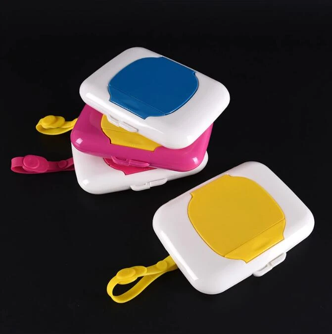 Portable Wet Wipes Holder Baby Wet Wipes Dispenser Case Wet Tissue Container Box